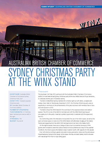 Christmas Party at the WINX Stand