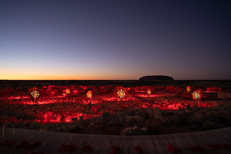 New sunrise experience at Uluṟu