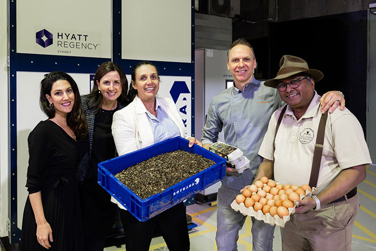 Hyatt Regency Sydney installs maggot robots in fight against waste