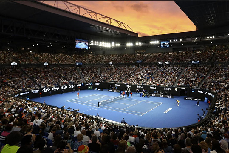 The Australian Open remakes record for highest attendance at a Grand Slam